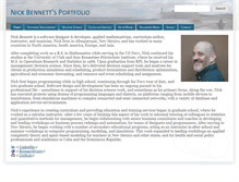 Tablet Screenshot of nickbenn.com